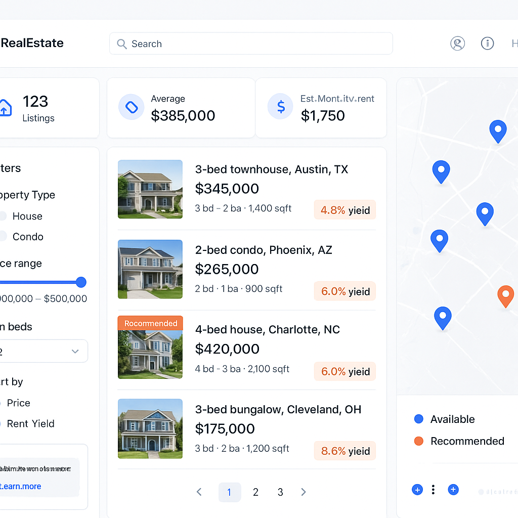 Foreclosure analytics dashboard